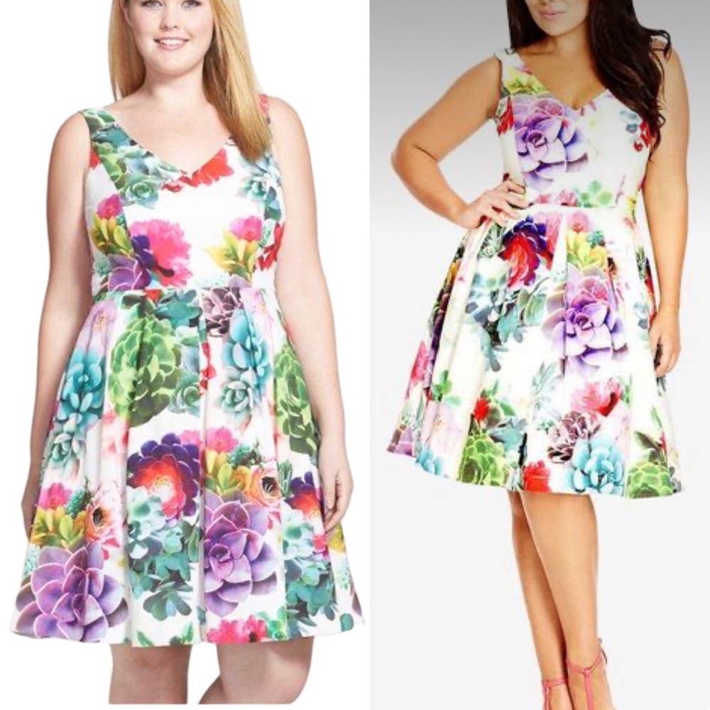 Floral Print Sleeveless Dress